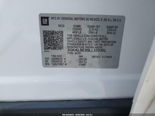 Aukcja sprzedaży 2020 Gmc Terrain Fwd Denali, vin: 3GKALSEX5LL103391, numer aukcji: 45326424