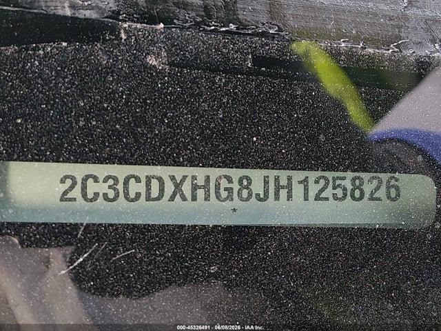2C3CDXHG8JH125826 Dodge Charger Sxt Plus Rwd