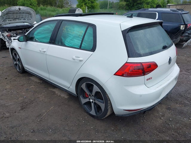 45326549 :رقم المزاد ، 3VW447AU1HM037516 vin ، 2017 Volkswagen Golf Gti Autobahn 4-door/s 4-door/se 4-door/sport 4-door مزاد بيع