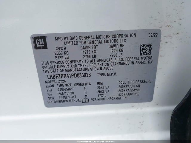 Aukcja sprzedaży 2023 Buick Envision Essence Awd, vin: LRBFZPR41PD033928, numer aukcji: 45326644