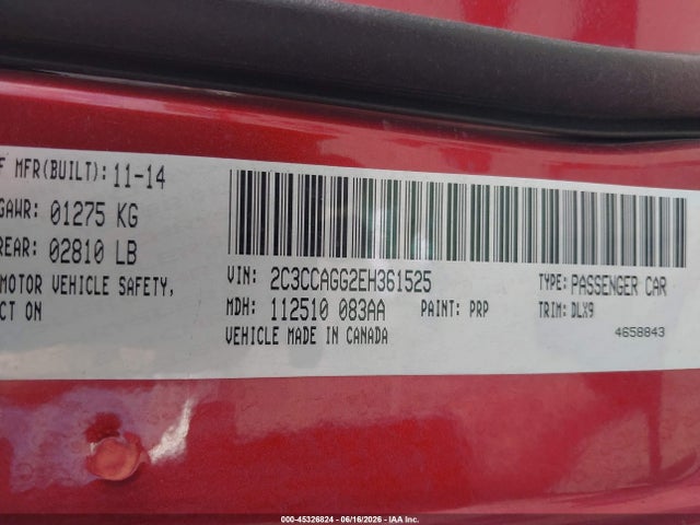 45326824 :رقم المزاد ، 2C3CCAGG2EH361525 vin ، 2014 Chrysler 300 300s مزاد بيع