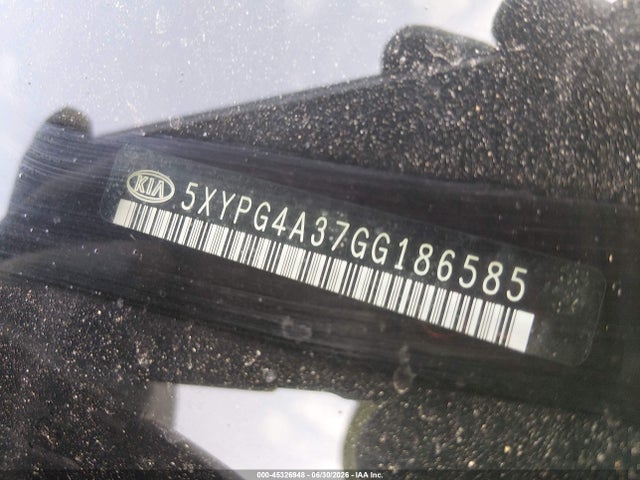 5XYPG4A37GG186585 KIA Sorento 2.4l L