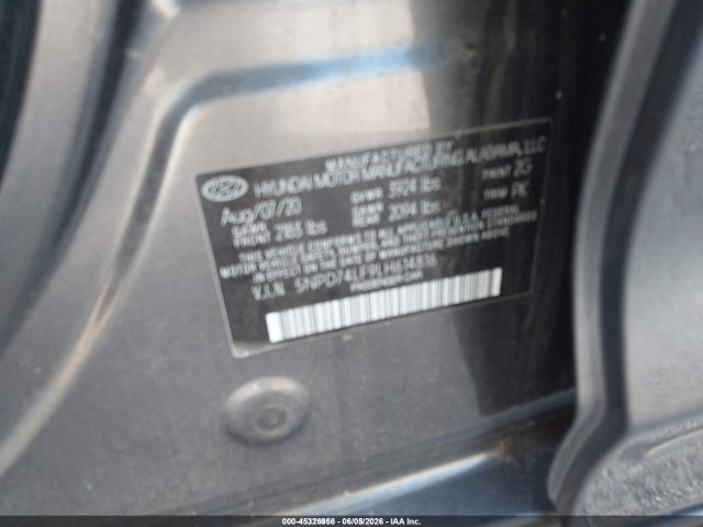 Aukcja sprzedaży 2020 Hyundai Elantra Se, vin: 5NPD74LF9LH614816, numer aukcji: 45326956