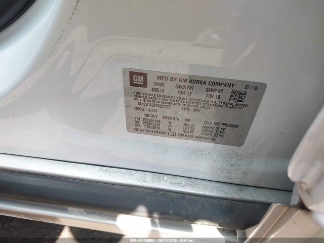 Aukcja sprzedaży 2015 Buick Encore Premium, vin: KL4CJDSB5FB252270, numer aukcji: 45326986