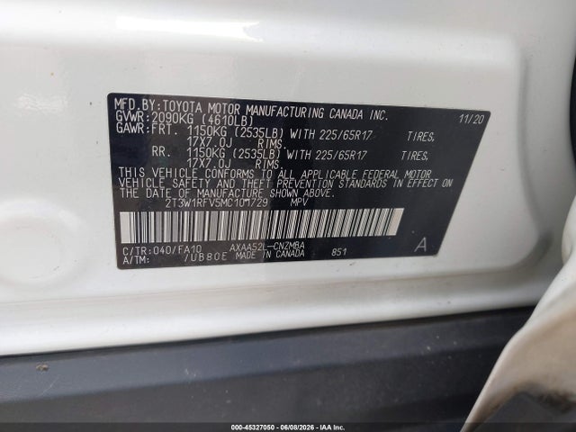 Toyota Rav4 Xle 2021 2T3W1RFV5MC101729 Image 9