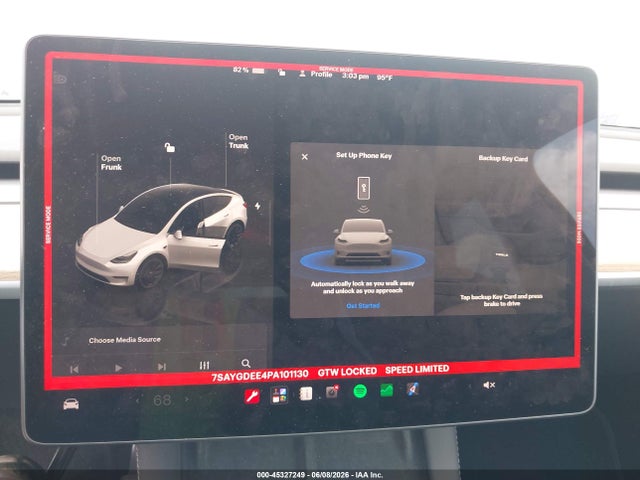 Продажа на аукционе авто 2023 Tesla Model Y Awd/long Range Dual Motor All-wheel Drive, vin: 7SAYGDEE4PA101130, номер лота: 45327249