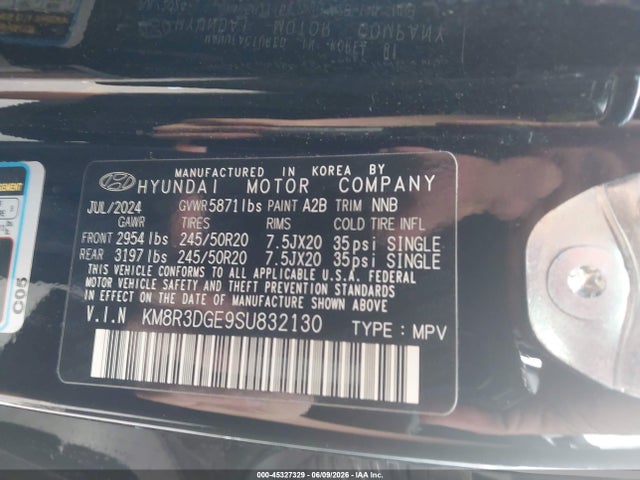 Hyundai Palisade Xrt 2025 KM8R3DGE9SU832130 Image 9