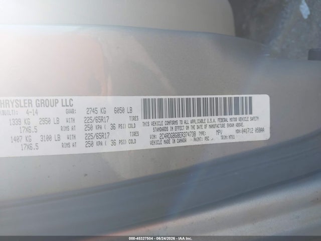 Dodge Grand Caravan Se 2014 2C4RDGBG8ER374738 Image 9
