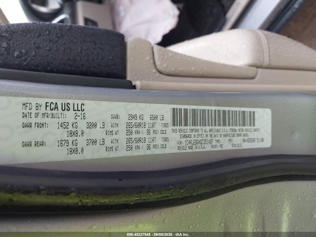 1C4RJEBGXGC351437 Jeep Grand Cherokee Limited