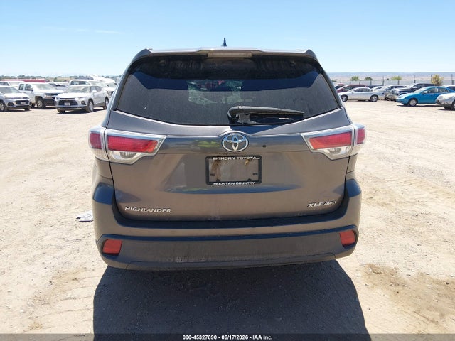 2016 Toyota Highlander Xle V6 მანქანა იყიდება აუქციონზე, vin: 5TDJKRFHXGS295342, აუქციონის ნომერი: 45327690