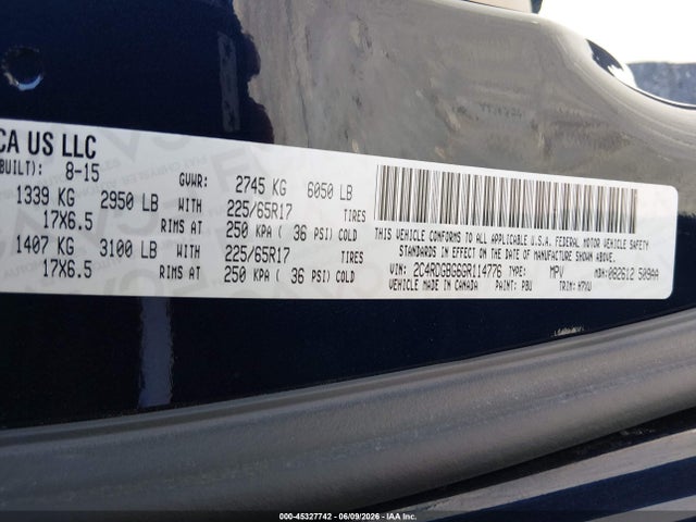 Dodge Grand Caravan Se 2016 2C4RDGBG6GR114776 Image 9