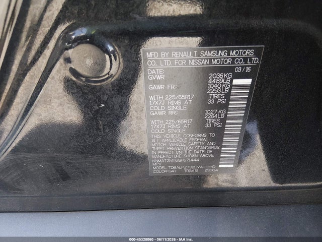 Nissan ROGUE S 2016 KNMAT2MT6GP671444 Image 9