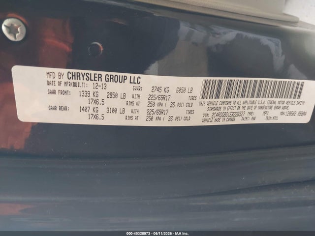 2C4RDGBG1ER226527 Dodge Grand Caravan Se 30th Anniversary