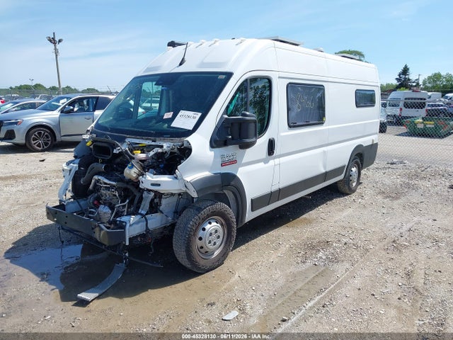 45328130 :رقم المزاد ، 3C6MRVJG9NE104444 vin ، 2022 Ram Promaster 3500 Cargo Van High Roof 159 Wb Ext مزاد بيع