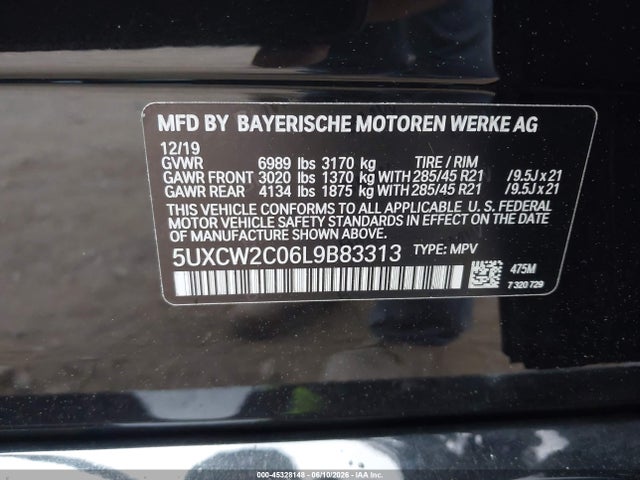 Aukcja sprzedaży 2020 Bmw X7 Xdrive40i, vin: 5UXCW2C06L9B83313, numer aukcji: 45328148