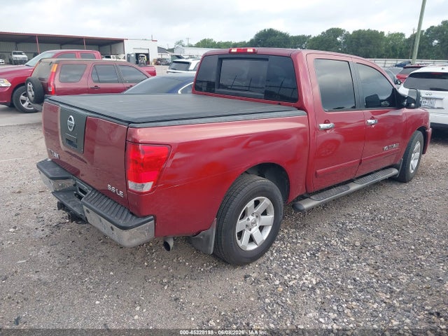 2005 Nissan Titan Le მანქანა იყიდება აუქციონზე, vin: 1N6AA07A85N508479, აუქციონის ნომერი: 45328198