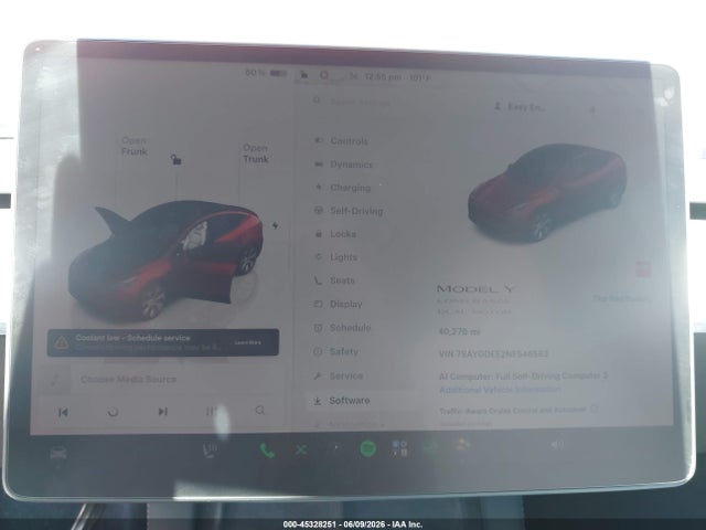Продаж на аукціоні авто 2022 Tesla Model Y Long Range Dual Motor All-wheel Drive, vin: 7SAYGDEE2NF546563, номер лоту: 45328251