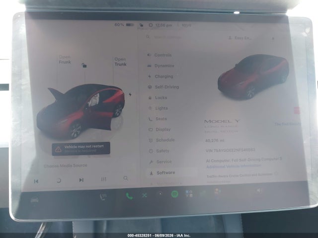 Продаж на аукціоні авто 2022 Tesla Model Y Long Range Dual Motor All-wheel Drive, vin: 7SAYGDEE2NF546563, номер лоту: 45328251