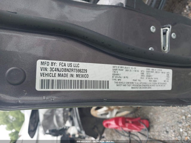 Aukcja sprzedaży 2024 Jeep Compass Latitude 4x4, vin: 3C4NJDBN2RT596229, numer aukcji: 45328257