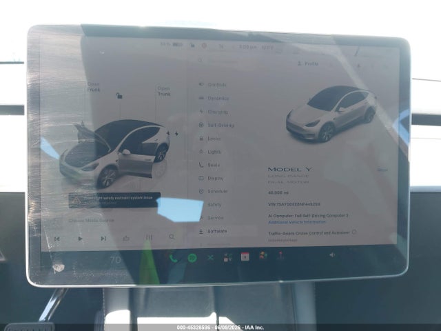 Продаж на аукціоні авто 2022 Tesla Model Y Long Range Dual Motor All-wheel Drive, vin: 7SAYGDEE8NF449299, номер лоту: 45328586