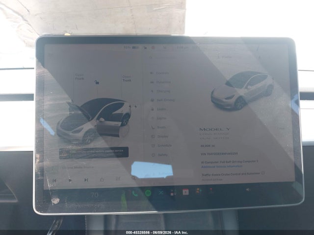 Продаж на аукціоні авто 2022 Tesla Model Y Long Range Dual Motor All-wheel Drive, vin: 7SAYGDEE8NF449299, номер лоту: 45328586