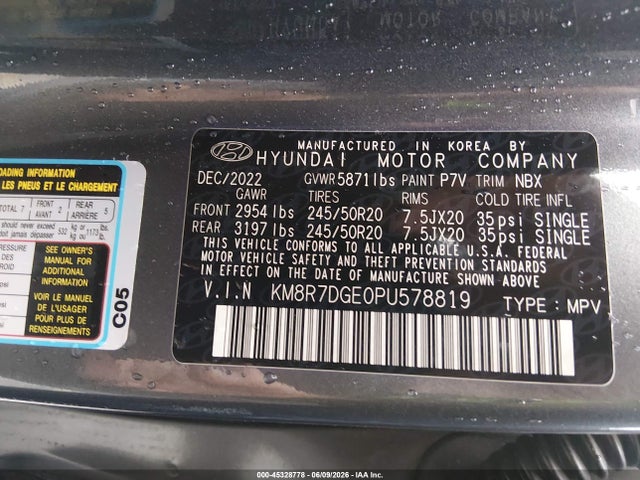 Hyundai Palisade Calligraphy 2023 KM8R7DGE0PU578819 Image 9