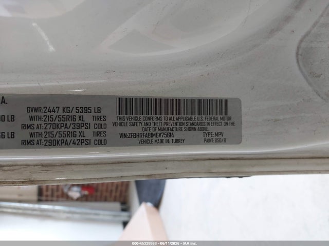 Aukcja sprzedaży 2021 Ram Promaster City Tradesman, vin: ZFBHRFAB1M6V75614, numer aukcji: 45328868