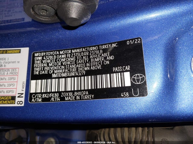 Toyota C-HR XLE 2022 NMTKHMBX6NR143279 Image 9