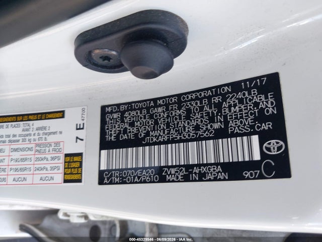 JTDKARFP5H3057562 Toyota Prius Prime Premium