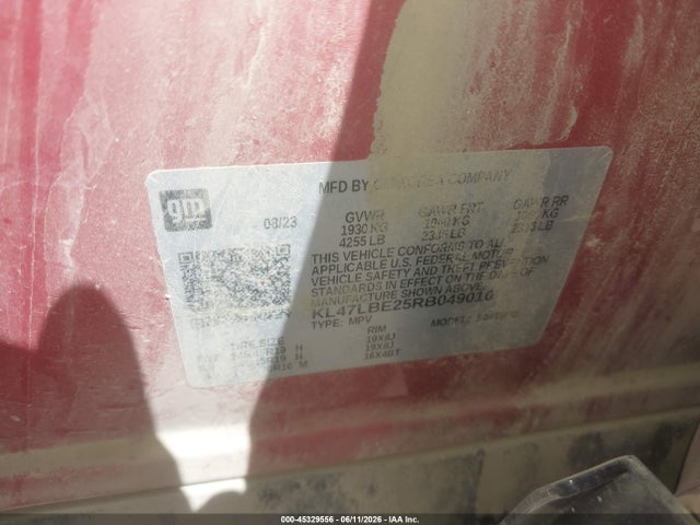 Продажа на аукционе авто 2024 Buick Envista Sport Touring Fwd, vin: KL47LBE25RB049010, номер лота: 45329556