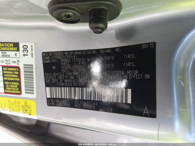 5TDXK3DC6FS657647 Toyota Sienna Se 8 Passenger