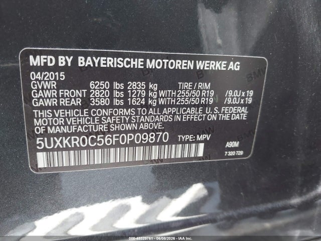 5UXKR0C56F0P09870 BMW X5 Xdrive35i