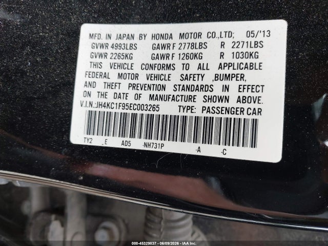 Продажа на аукционе авто 2014 Acura Rlx, vin: JH4KC1F95EC003265, номер лота: 45329837