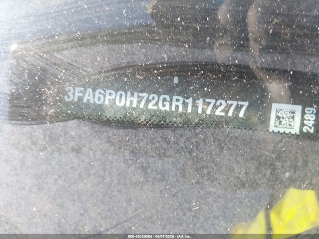 Aukcja sprzedaży 2016 Ford Fusion Se, vin: 3FA6P0H72GR117277, numer aukcji: 45330084