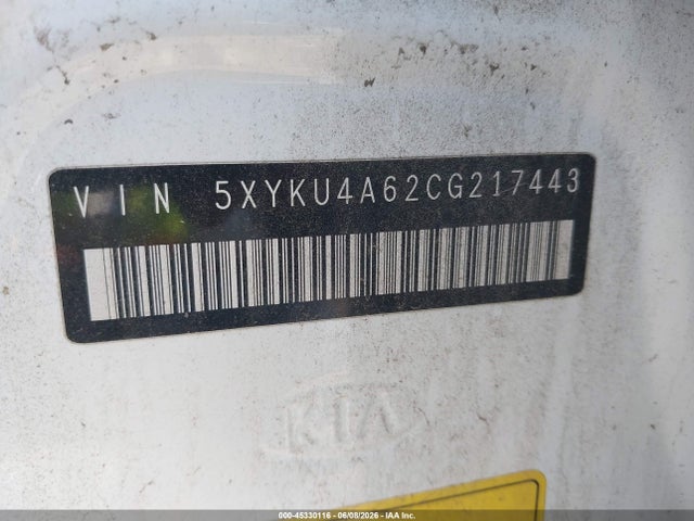 Продажа на аукционе авто 2012 Kia Sorento Ex, vin: 5XYKU4A62CG217443, номер лота: 45330116