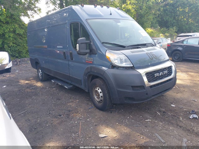 2019 Ram Promaster 3500 Cargo Van High Roof 159 Wb Ext მანქანა იყიდება აუქციონზე, vin: 3C6URVJG3KE564498, აუქციონის ნომერი: 45330140