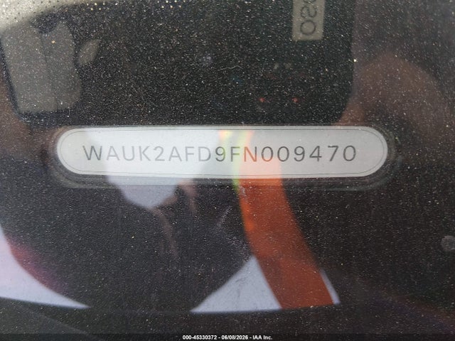 Aukcja sprzedaży 2015 Audi S8 4.0t, vin: WAUK2AFD9FN009470, numer aukcji: 45330372