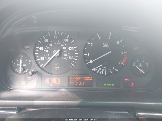 Aukcja sprzedaży 2002 Bmw 525i, vin: WBADT33422GF42610, numer aukcji: 45330396