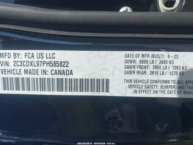 Dodge Charger Srt Jailbreak 2023 2C3CDXL97PH585822 Image 9