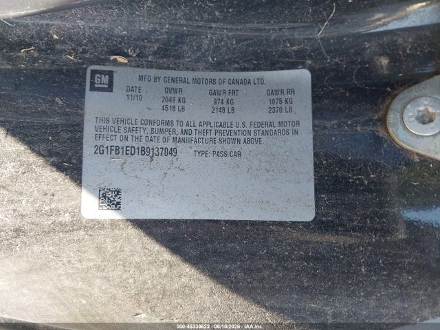 Продаж на аукціоні авто 2011 Chevrolet Camaro 1lt, vin: 2G1FB1ED1B9137049, номер лоту: 45330623