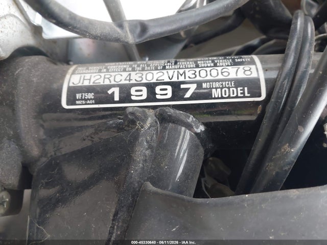 Aukcja sprzedaży 1997 Honda Vf750 C, vin: JH2RC4302VM300678, numer aukcji: 45330640
