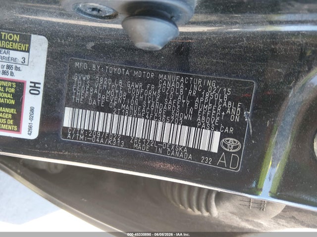 Продажа на аукционе авто 2015 Toyota Corolla S Plus, vin: 2T1BURHE4FC365703, номер лота: 45330890