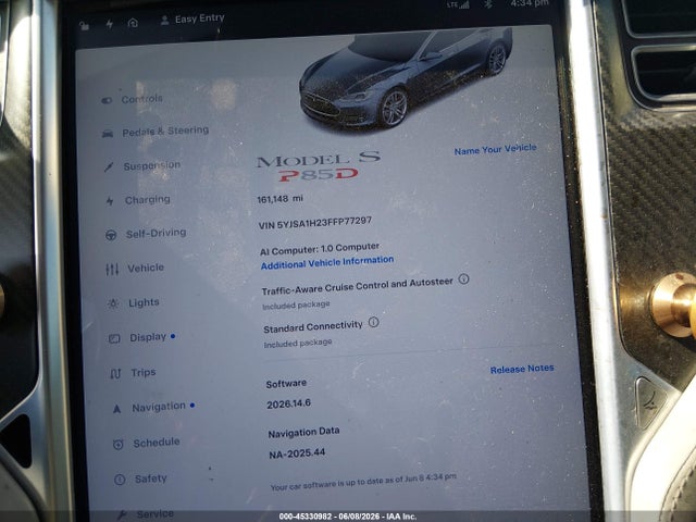 Tesla Model S 70d/85d/p85d 2015 5YJSA1H23FFP77297 Image 7