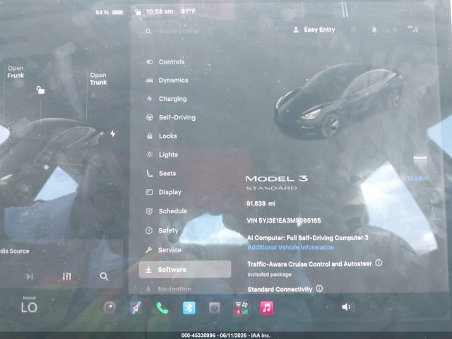 Tesla Model 3 Standard Range Plus Rear-wheel Drive 2021 5YJ3E1EA3MF095165 Image 7
