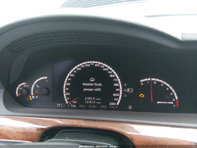 2007 Mercedes-benz S 65 Amg მანქანა იყიდება აუქციონზე, vin: WDDNG79X27A082382, აუქციონის ნომერი: 45331078