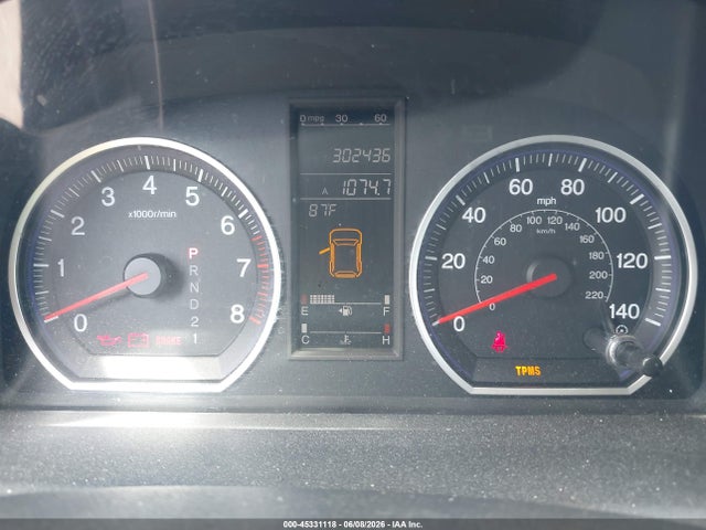 45331118 :رقم المزاد ، 5J6RE48718L002796 vin ، 2008 Honda Cr-v Ex-l مزاد بيع