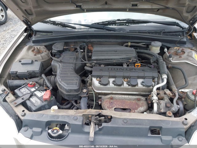 45331146 :رقم المزاد ، 2HGES16571H510787 vin ، 2001 Honda Civic Lx مزاد بيع