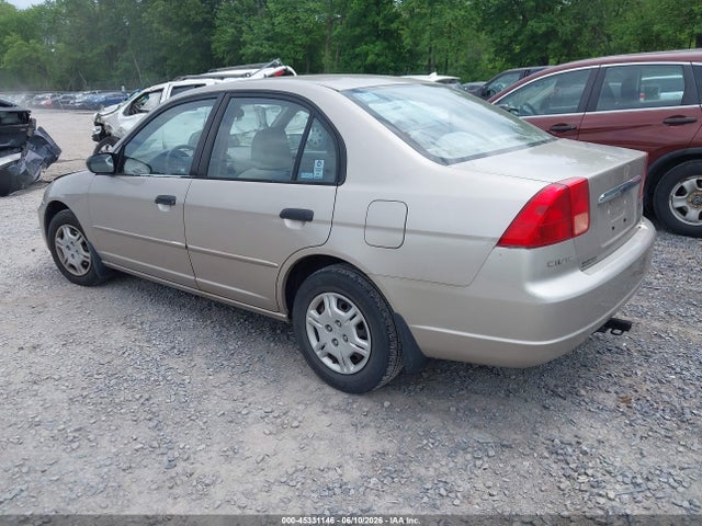 45331146 :رقم المزاد ، 2HGES16571H510787 vin ، 2001 Honda Civic Lx مزاد بيع