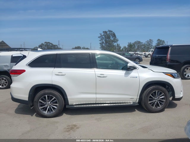 Aukcja sprzedaży 2018 Toyota Highlander Hybrid Xle, vin: 5TDJGRFH7JS042293, numer aukcji: 45331345