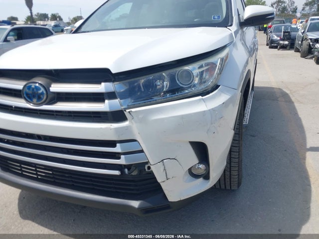 Aukcja sprzedaży 2018 Toyota Highlander Hybrid Xle, vin: 5TDJGRFH7JS042293, numer aukcji: 45331345